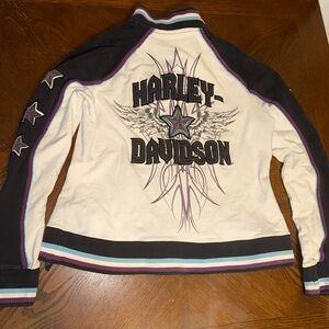 Harley-Davidson Black and Cream Jacket